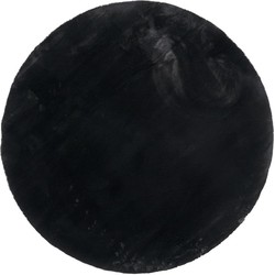 Vloerkleed Cato zwart rond Ø 200cm