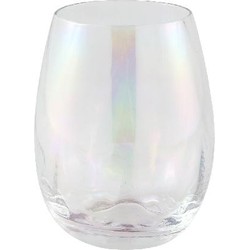 PTMD Kaylin Waterglas - H12,5 x Ø9,5 cm - Luster Glas - Transparant