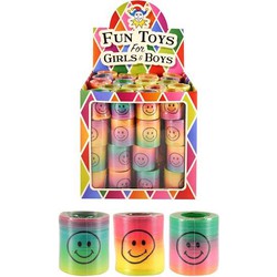 80 Stuks - Trapveer - Uitdeelcadeautjes - Smiley Regenboog Spiralen - Ø4.2 Cm - Traktatiebox - Uitdeel - Traktatie voor kinderen