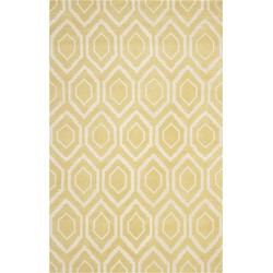 Safavieh Contemporary Indoor Hand Tufted Area Rug, Chatham Collection, CHT731, in Light Gold & Ivory, 183 X 274 cm