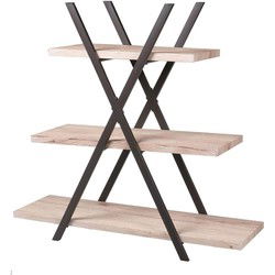 Urban Living - Industriële Piramide Stelling - Wandrek 3 Planken 101 CM