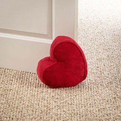 Textino LOVE - Deurstopper 26x24x10 cm hartje - True Red - rood - Textino