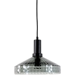 Light&living Hanglamp Ø23x23 cm DELILO smoke glas grijs+zwart