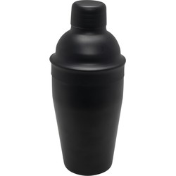 1x Mixbekers/shakebekers voor cocktails mat zwart 500ml 22 cm - Cocktailshakers