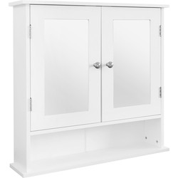 ML-Design spiegelkast wit, 56x58x13 cm, gemaakt van MDF spaanplaat