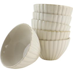 OTIX Soepkommen - set van 6 - stuks - Soepkom - Ontbijtkom - Schaaltje - 14cm - Wit - Keramiek - SOLIS