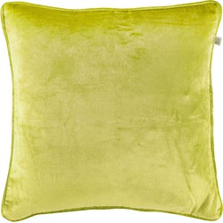 Dutch Decor FLUWEEL - Kussenhoes 45x45 cm -  lime - geel - Dutch Decor