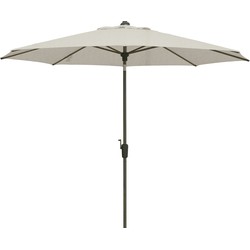 Madison Lissabon stokparasol Ø300 cm automatisch - mellow champagne olefin - teakhoutlook frame