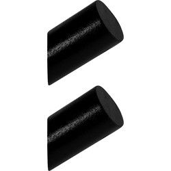QUVIO Houten wand haakje - Zwart - S - Set van 2