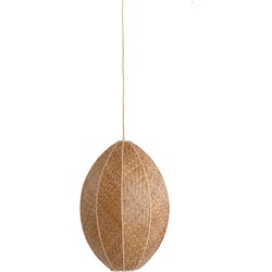 Light&living Hanglamp Ø28,5x38 cm MILATOS webbing bruin