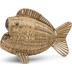 Rustic Rattan Fish BasketDecoration