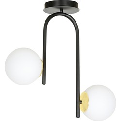 scandinavische plafondlamp Simone Zwart 2-lichts