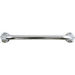 MSV Badkamer/douche wand/muur handgreep - rvs metaal - zilver - 40 cm - Badkameraccessoireset