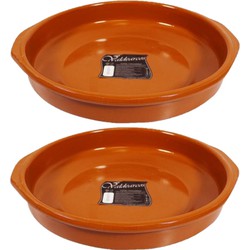 Grote tapas ovenschaal Alicante - 2x - met handvatten - 32 cm - Snack en tapasschalen