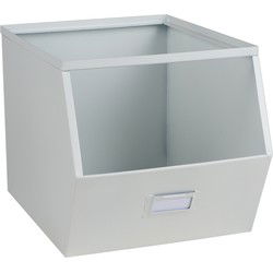 Urban Living Stapelbare opbergmand - Open Metal Box - 23 x 32 x 21 cm - Opbergmanden