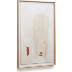 Kave Home - Abstract schilderij Sormi beige 60 x 90 cm