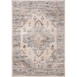 Safavieh Klassiek Indoor Geweven Vloerkleed, Oregon Collectie, ORE898, in Beige & Grijs, 155 X 229 cm