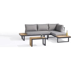 SenS-Line Olympia Loungeset - 175x78x70 cm - Grijs/ Bruin