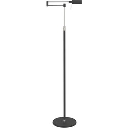 Landelijke Metalen Highlight Mini Bari LED Vloerlamp - Zwart