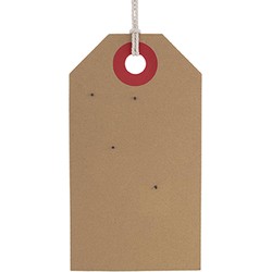 Memo bord Tag - Kurk Roze & Rood - 60x34x1cm