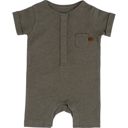 Baby's Only Boxpakje korte mouw Melange - Khaki - 68 - 100% ecologisch katoen