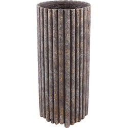 PTMD Bloempot Morganne - 24x24x55 cm - Cement - Bruin