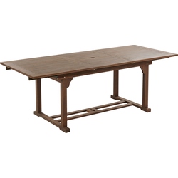 Beliani AMANTEA - Tuintafel-Donkere houtkleur-Acaciahout