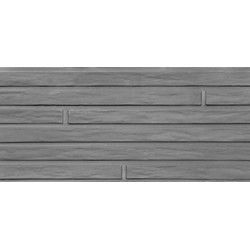 Berton-motiefplaat smal antraciet H26xD4,8xL184 cm Lungo Tuindeco