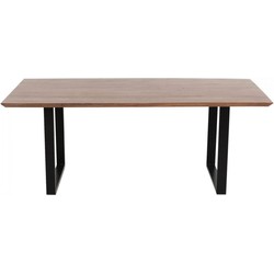 Eettafel Symphony Donker Zwart 160x80cm