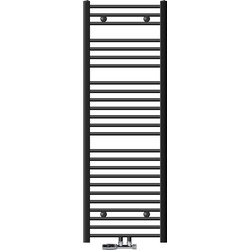 Badkamerradiator Sahara 500 x 1500 mm antraciet gebogen + middenaansluiting