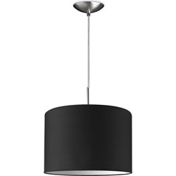 hanglamp tube deluxe bling Ø 30 cm - zwart
