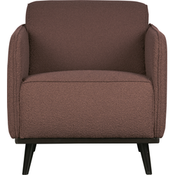 BePureHome Statement Fauteuil - Polyester - Koffie - 77x72x93
