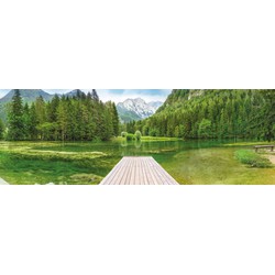 Sanders & Sanders fotobehang meer groen - 368 x 127 cm - 612297