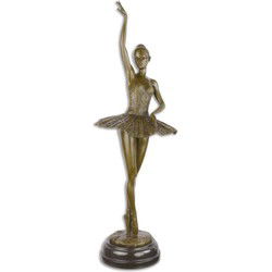 EEN BRONZEN BEELD VAN EEN BALLERINA