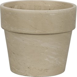 Terracotta Bloempot voor Binnen en Buiten - Graniet Creme - Ø 28 cm