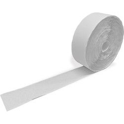 2xRol 10 mtr zelfklevend klittenband 5cm Wit-haak en lusband