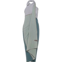 Knit Factory Fay Pareo - XL Sjaal - Stranddoek - Stone Green/Vintage Green - 180x130 cm