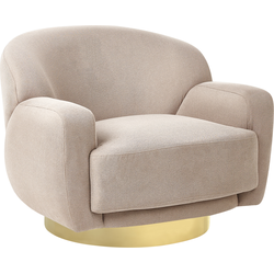 Beliani LEJRE - Fauteuil-Beige-Polyester