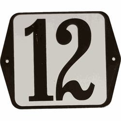Huisnummer standaard nummer 12