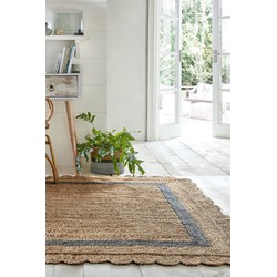 Grace vloerkleed - Jute - Laagpolig Modern - Naturel / Grijs