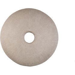 PTMD Wandpaneel Kathelle - 75x5x75 cm - Poly - Creme
