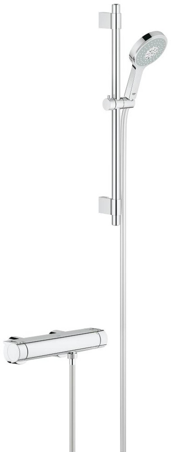 Grohe Grohtherm 2000 New douchethermostaat met perfect showerset Power & Soul Chroom - 