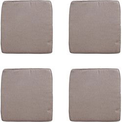 Madison -  Zitkussen Wicker Rib liver - Ca. 48x48 cm - Set van 4