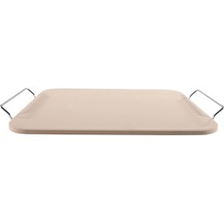 Pizzasteen - met handvaten - 30 x 38 cm - steen - pizza maken - Pizzaplaten