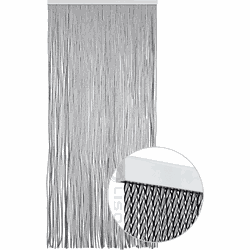 Vliegengordijn Aragon® Kunststof Draadgordijn Transparant/zwart | Kant en Klaar 95x210 cm