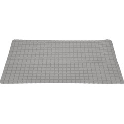 Anti-slip badmat lichtgrijs 69 x 39 cm rechthoekig - Badmatjes