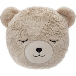 Atmosphera Dieren sierkussen kinderkamer - beer - beige -27 cm - Sierkussens