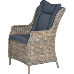 Osborne dining fauteuil havana sand 6,5 mm reflex black - Garden Impressions