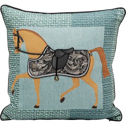 Kussen Show Horse Plaid 45x45cm