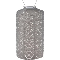 Cylinder dia. 18 cm Mandela licht taupe lampion